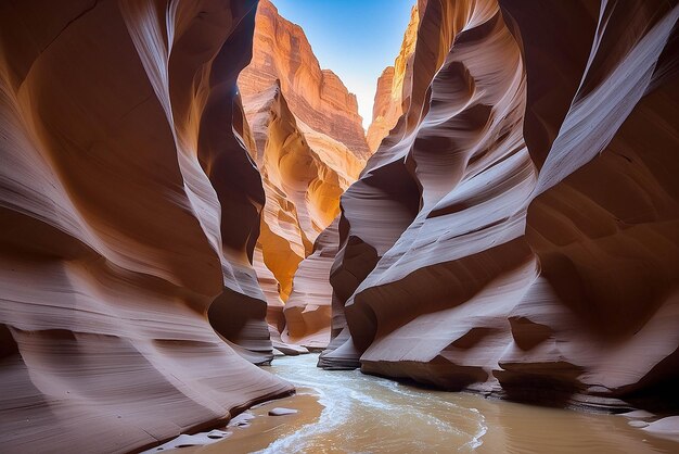 Un canyon fuori dalla pagina Arizona bellissimi colori e arenaria causati da eoni di erosione del vento e dell'acqua pagina Arizona Stati Uniti d'America