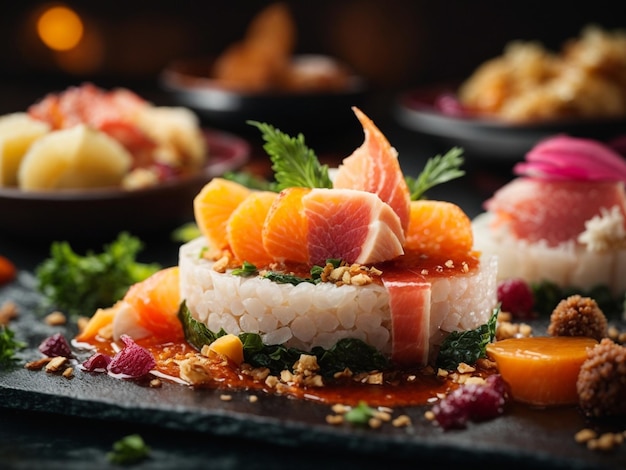 Un capolavoro culinario di sushi premium che eleva il piatto tradizionale giapponese a nuove altezze di re