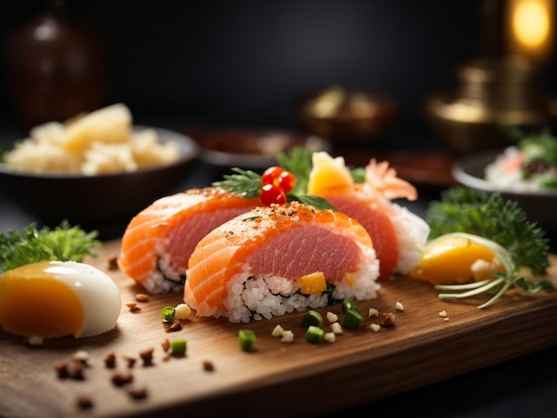 Un capolavoro culinario di sushi premium che eleva il piatto tradizionale giapponese a nuove altezze di re
