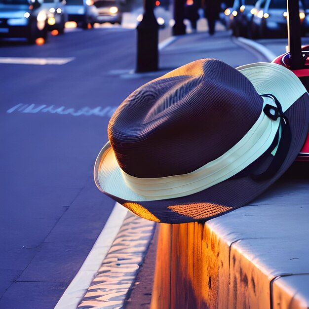 Un cappello con la parola "taxi" sopra.