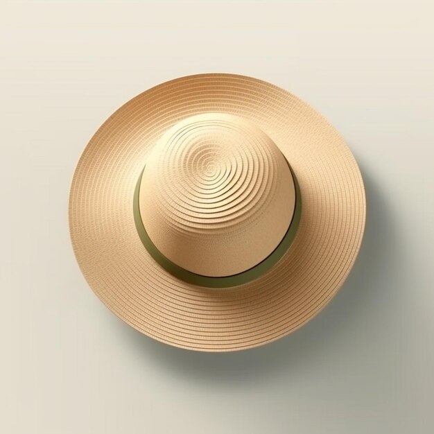 un cappello d'oro con una fascia d'oro