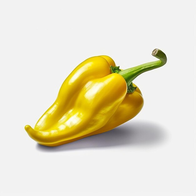 un Capsicum realistico su uno sfondo bianco