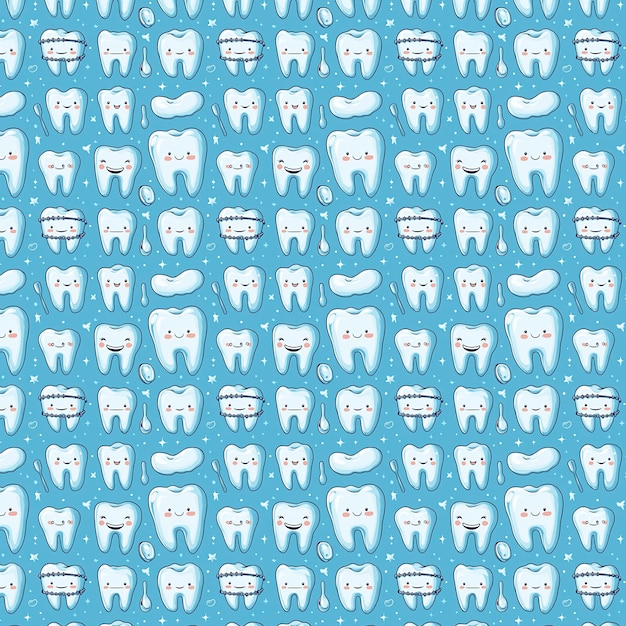 Un caricaturino carino con dei denti carini