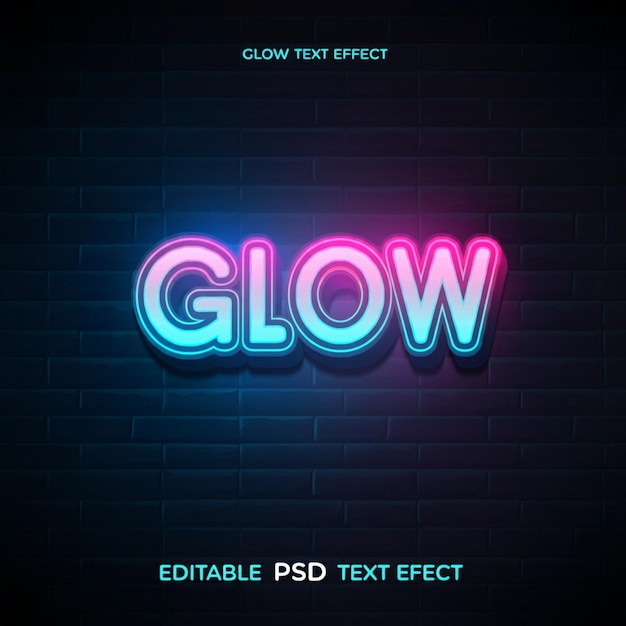 un cartello al neon che dice brillare in blu