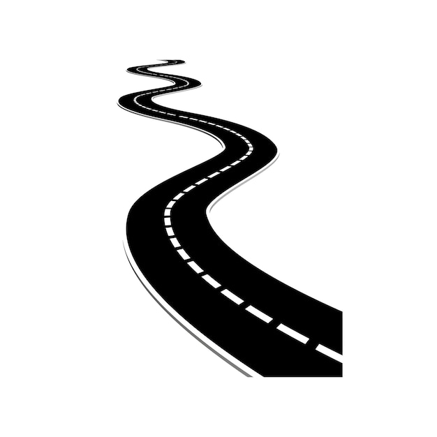 un cartello bianco e nero che dice strada su di esso