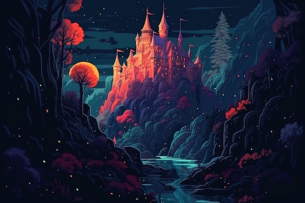 Un castello nella notte
