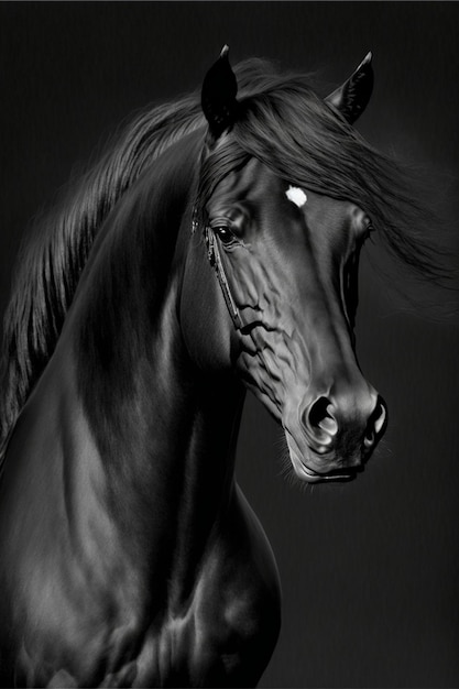 Un cavallo con un occhio bianco è un simbolo dell'occhio del cavallo.