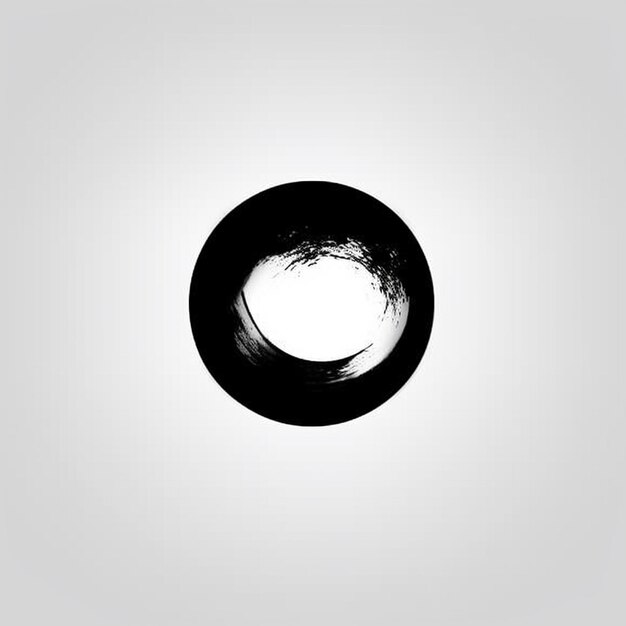 un cerchio nero con un buco che dice "un cerchio".