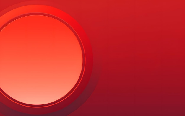 Un cerchio rosso con un cerchio nel mezzo