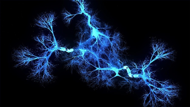 Un cervello blu nel buio