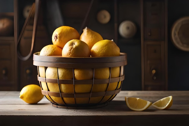 Un cesto pieno di limoni amari