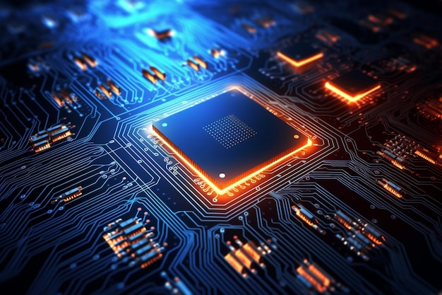 Un chip per computer con sopra la parola cpu