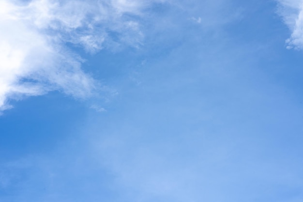 Un cielo azzurro con nuvole