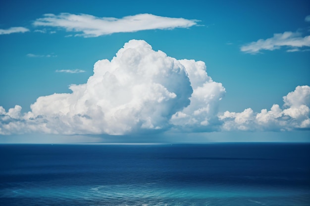 Un cielo azzurro con nuvole