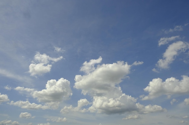 Un cielo azzurro e limpido con nuvole nel cielo