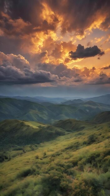 Un cielo bellissimo con le nuvole.