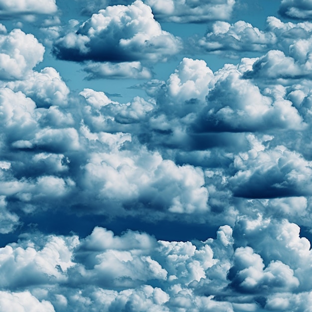 Un cielo blu con nuvole e la parola nuvola su di esso