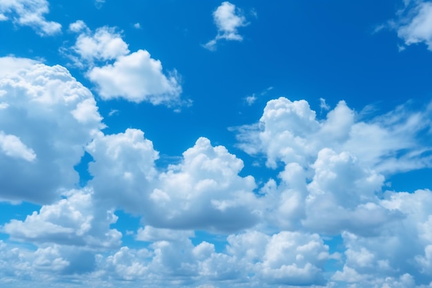 Un cielo blu con nuvole e una nuvola bianca