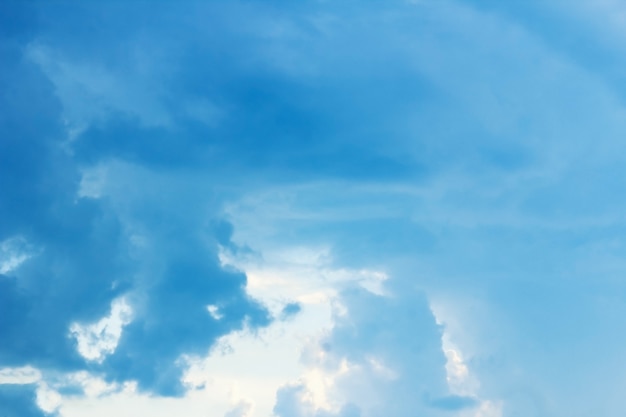 Un cielo blu nuvole meteo