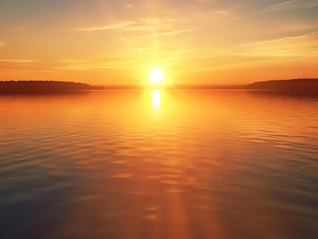 Un cielo estivo riflesso nell'acqua