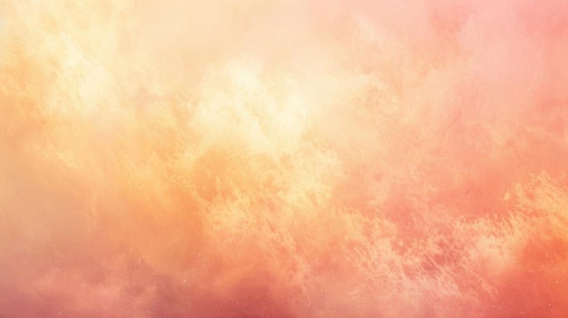 un cielo rosa e arancione con il sole che splende attraverso le nuvole