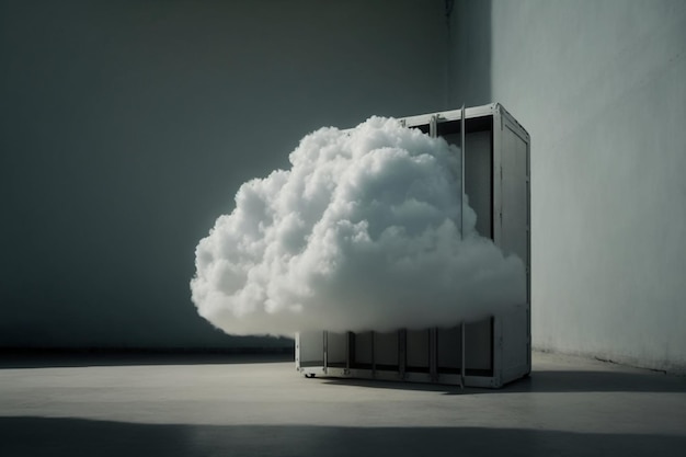 Un cloud che si trova su un server