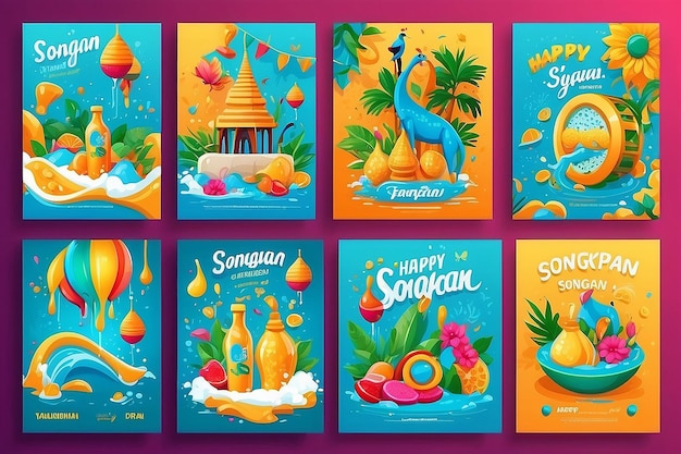 un collage di immagini con frutti tropicali e cocomero