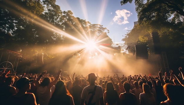 un concerto all'aperto per celebrare l'Australia Day incentrato sull'energia della folla e degli artisti