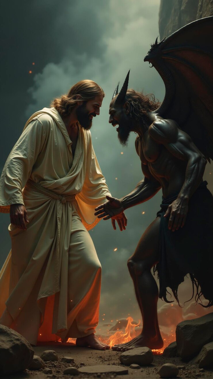 Un confronto epico tra il bene e il male in un regno mistico di ombre e luce.