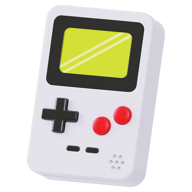 un controller di gioco bianco con un quadrato giallo in cima