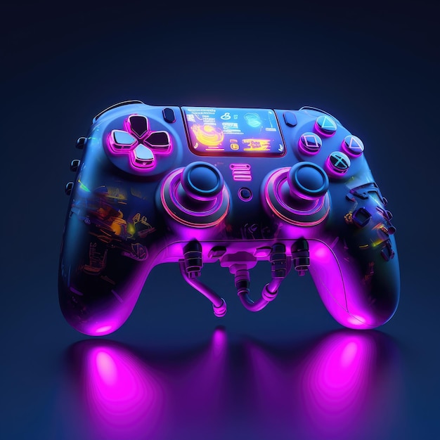 Un controller di gioco colorato