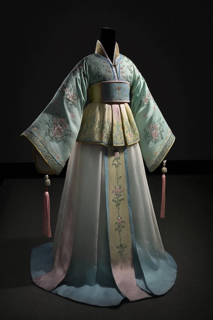 Un costume dell'hanbok coreano.