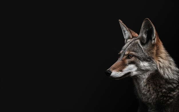 Un coyote sta guardando la telecamera.