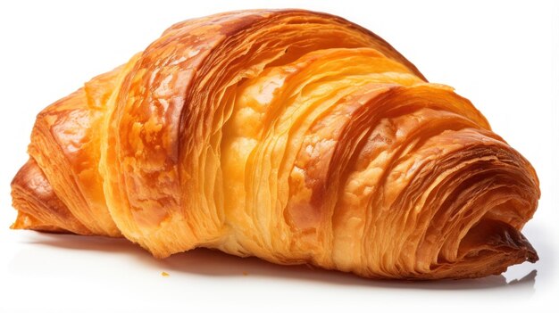 Un croissant con un morso