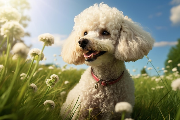 Un cucciolo nell'erba