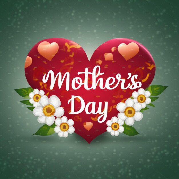 un cuore con le parole " Giorno della Madre " scritte sopra