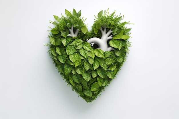Un cuore con le piante