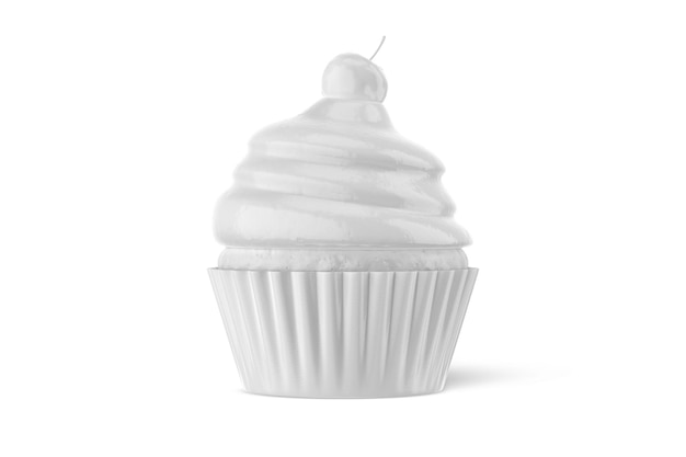 Un cupcake con una ciliegina sulla torta