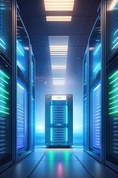 Un data center futuristico