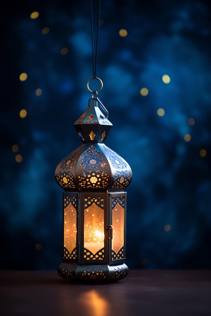 un decoro a lanterna che cattura l'essenza del Ramadan