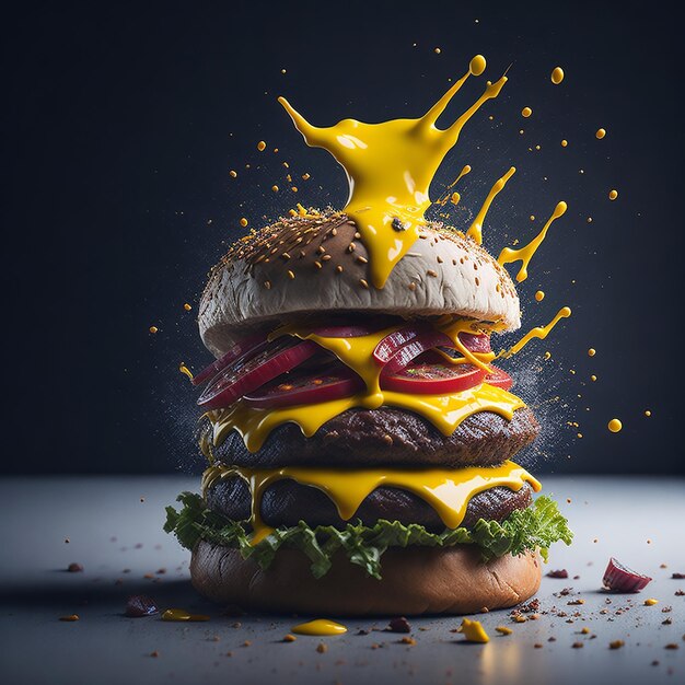 Un delizioso cheeseburger da 8 chilometri.