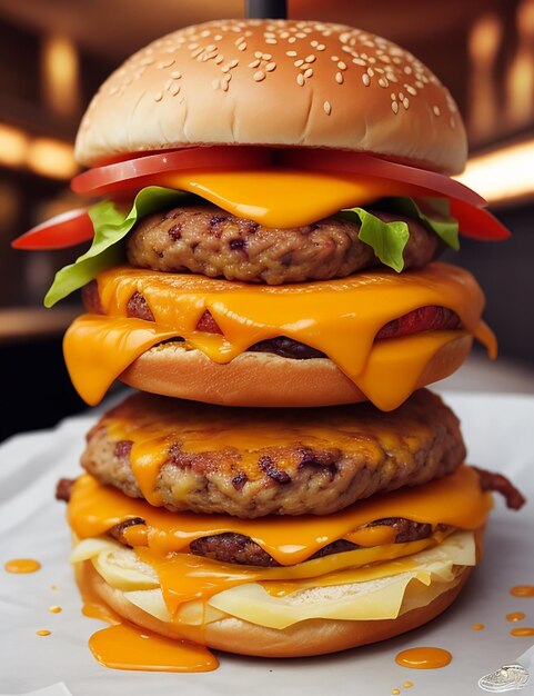 Un delizioso cheeseburger da 8 chilometri.