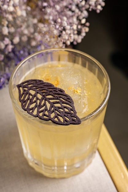 Un delizioso cocktail alcolico Close up