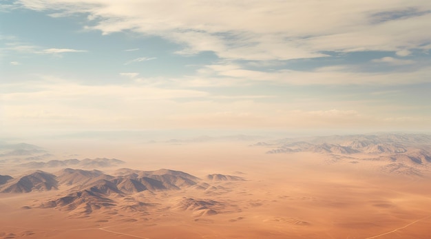 Un deserto visto dall'aria