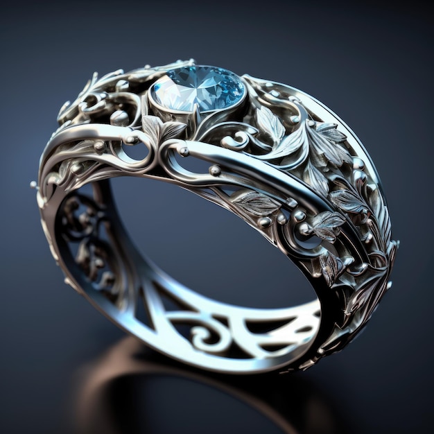 un design di anello di gioielli