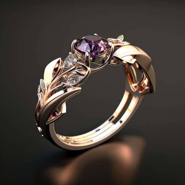 un design di anello di gioielli