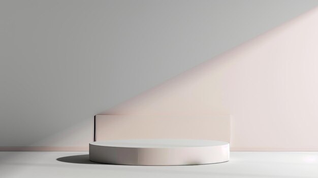 Un design minimalista con podio contro la semplice illustrazione generata dall'AI