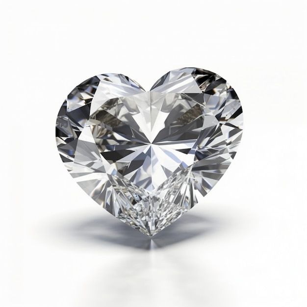 Un diamante ha la forma di un cuore.