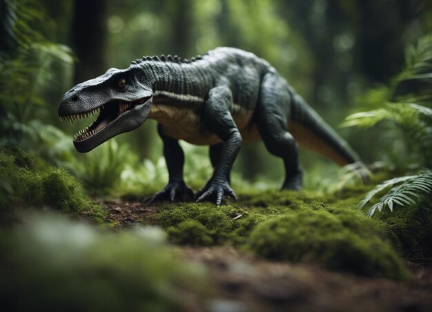 Un dinosauro nella giungla