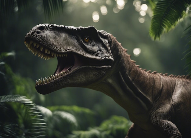 Un dinosauro nella giungla